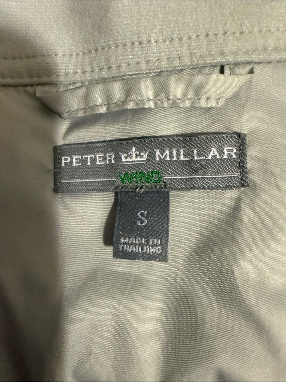 Peter Millar Auburn Tigers AU Windbreaker Pullover Jacket Gray Size Small - Picture 6 of 6